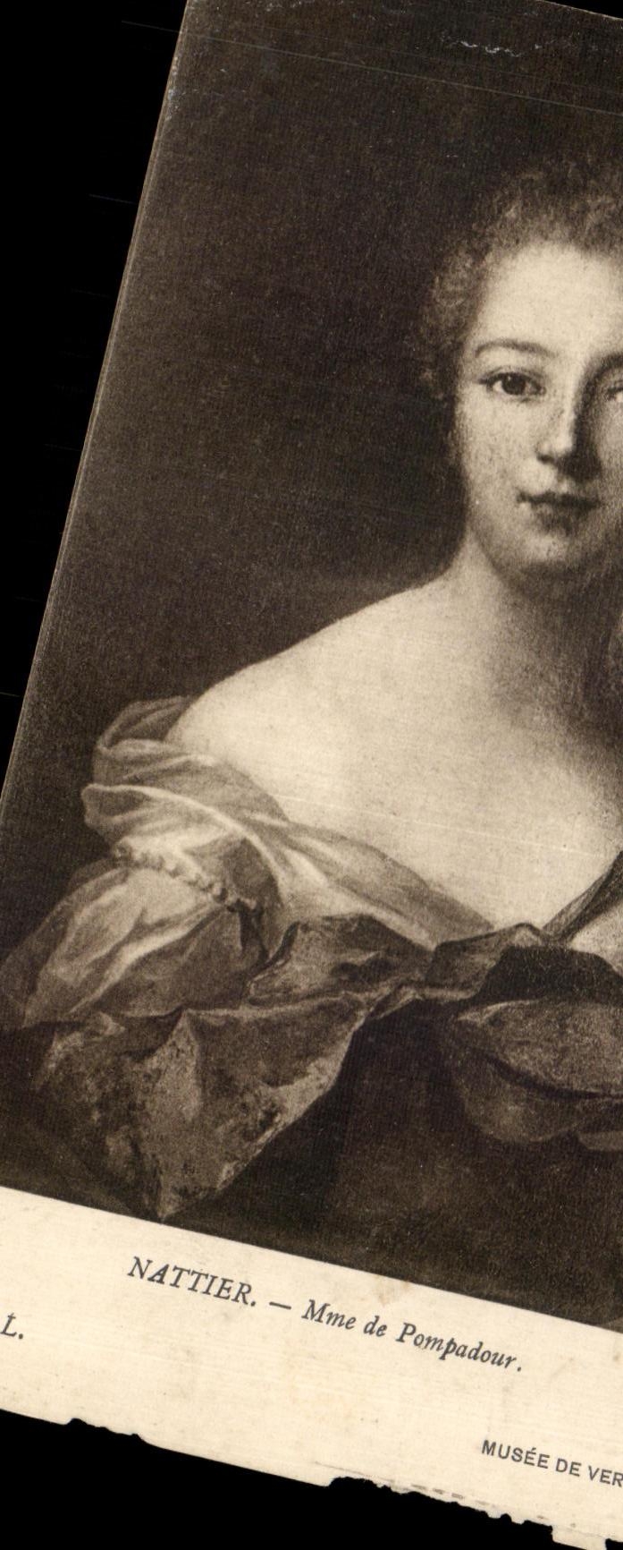 CPA Nattier Mme de Pompadour Musee de Versailles