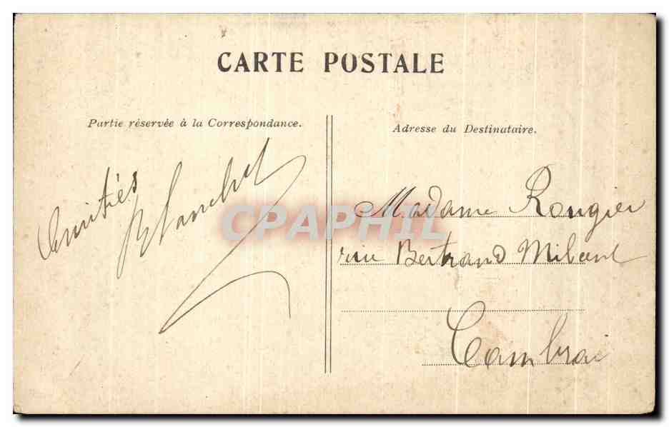 CPA Paris Le Chatelet — Rückseite