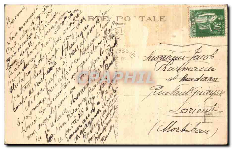 CPA Paris Rue Royale Royal Street — Verso