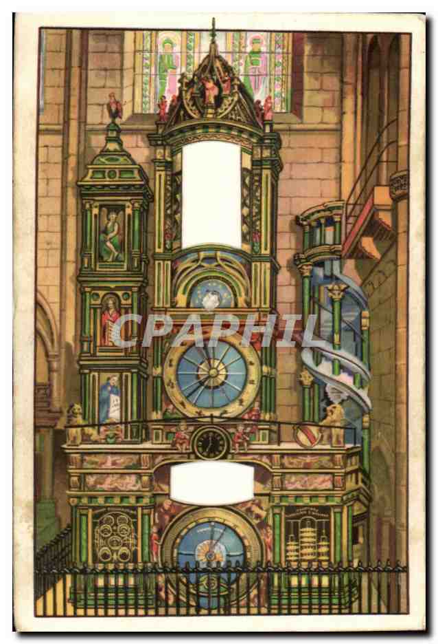 CPA L'Horloge astronomique de la Cathedrale de Strasbourg