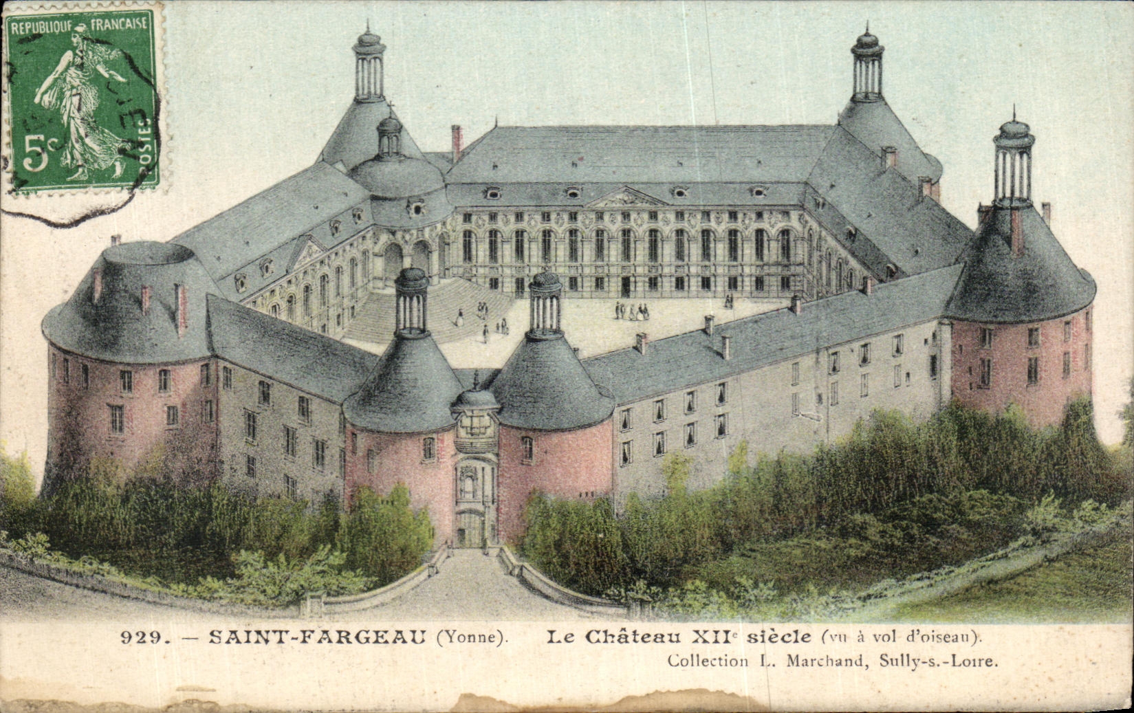 CPA Saint Fargeau Le Chateau