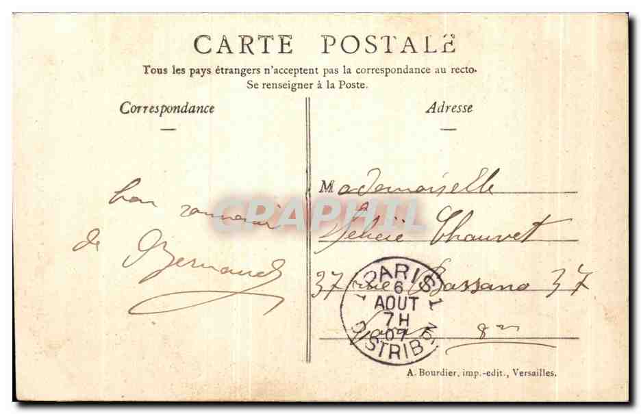 CPA Chartes Les fleches de la Cathedrale — Verso