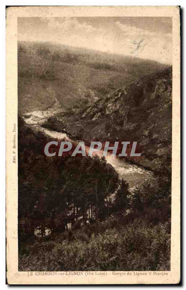 CPA Le Chambon sur Lignon Gorges du Lignon a Beaujeu