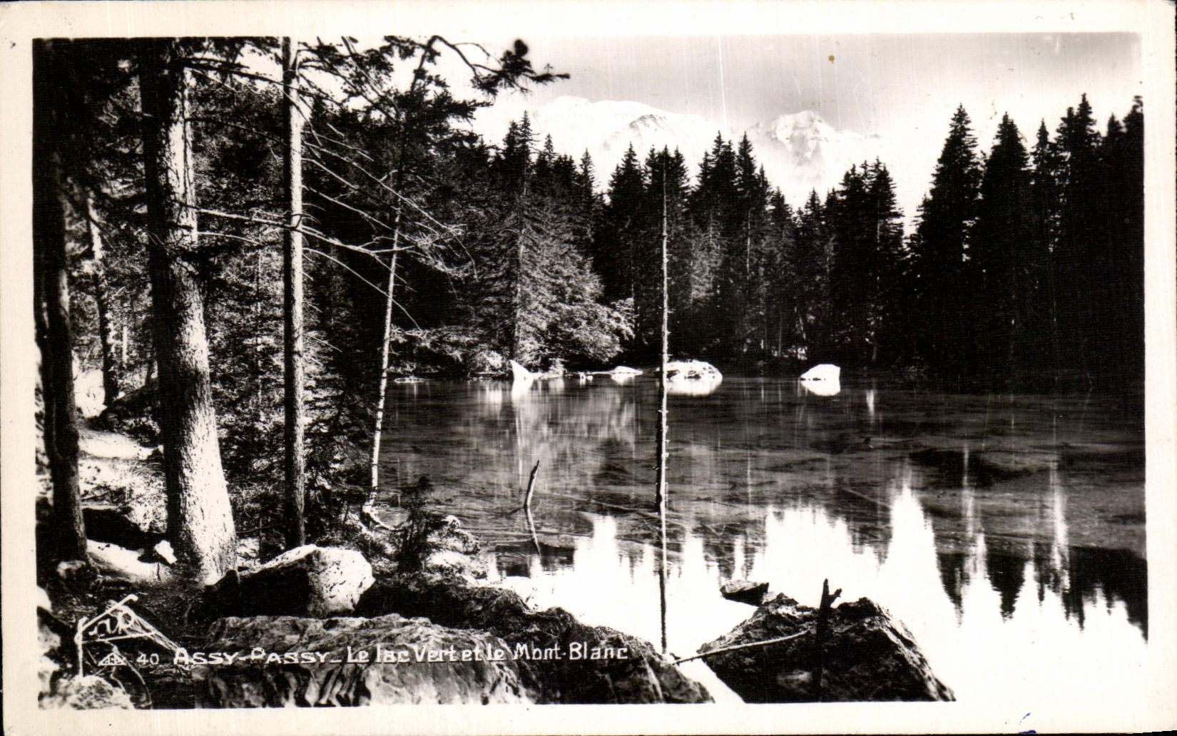 Assy-Passy — Le lac Vertet et le Mont-Blanc — éditeur anonyme, n° 40
