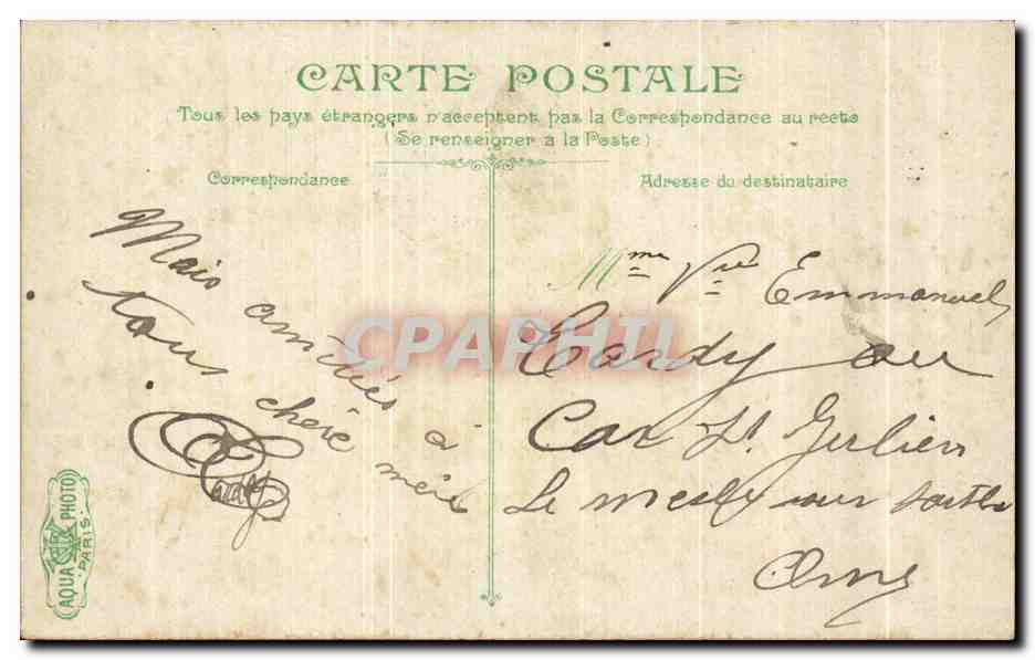 CPA Vichy Etablissement thermal de la Source Lardy  — Verso