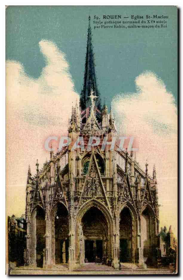 CPA Rouen Eglise St Maclou