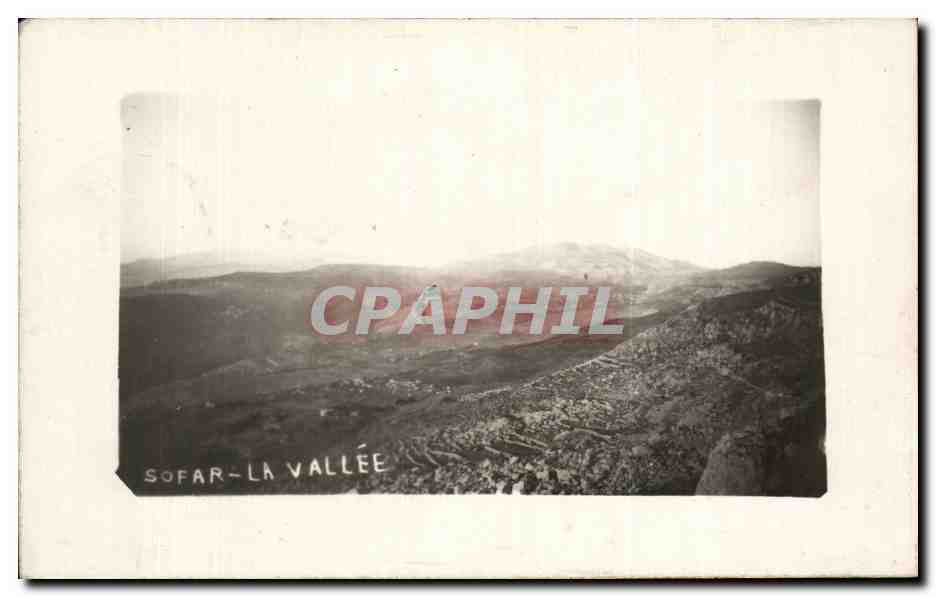 CARTE PHOTO Algerie Sofar La Vallee