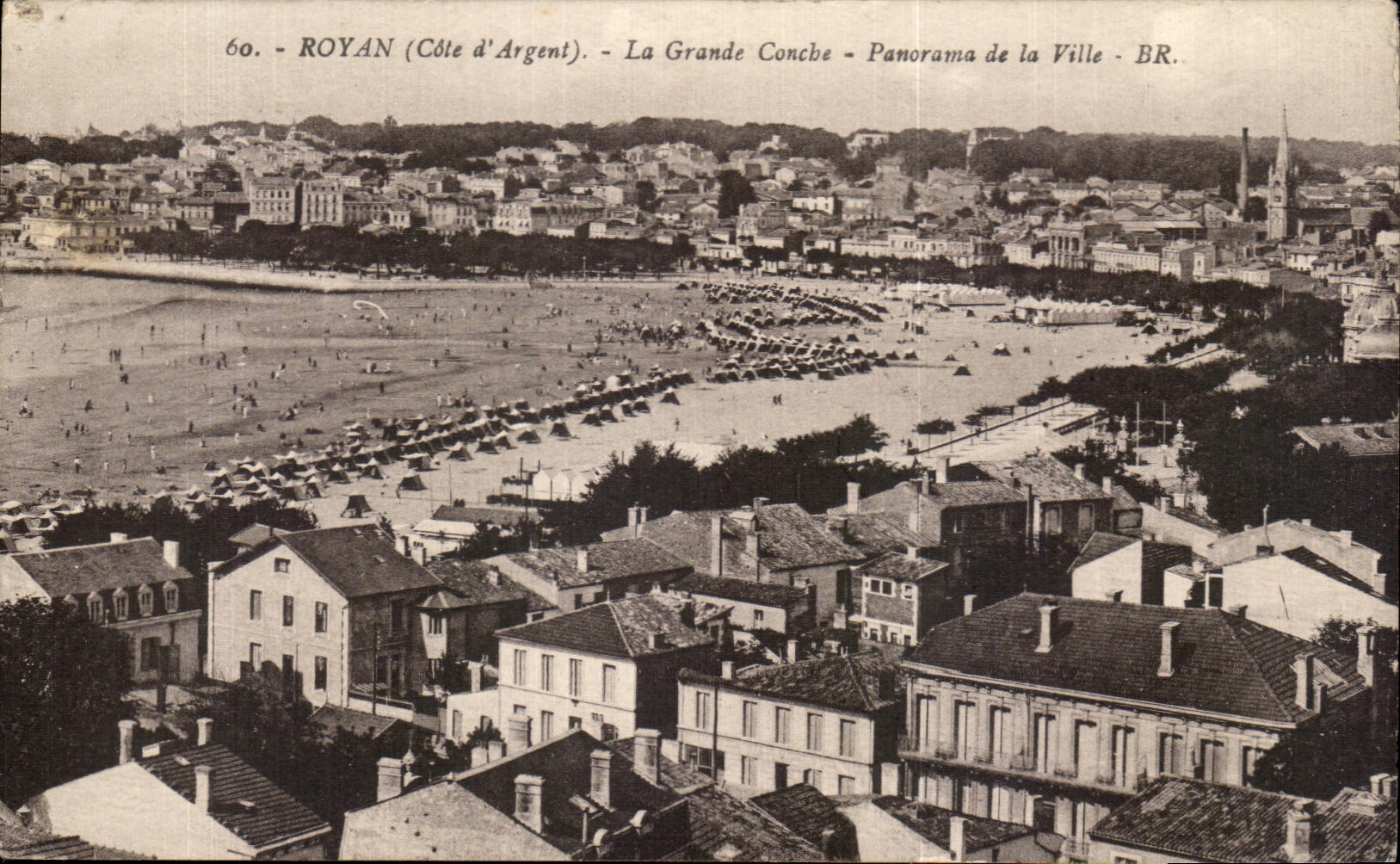 CPA Royan La Grande Conche Panorama de la Ville