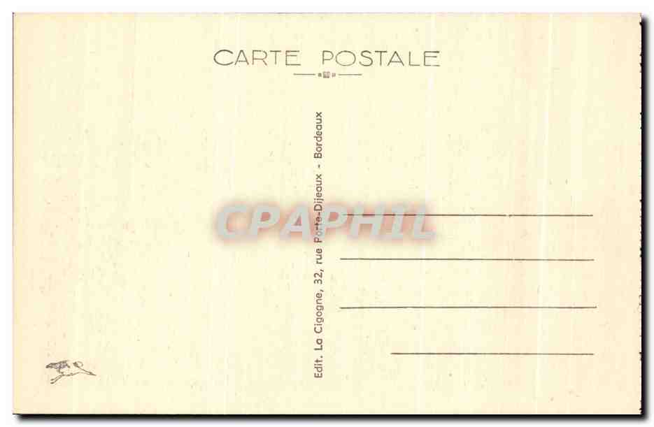 CPA Bordeaux Le Monument des Girondins — Verso