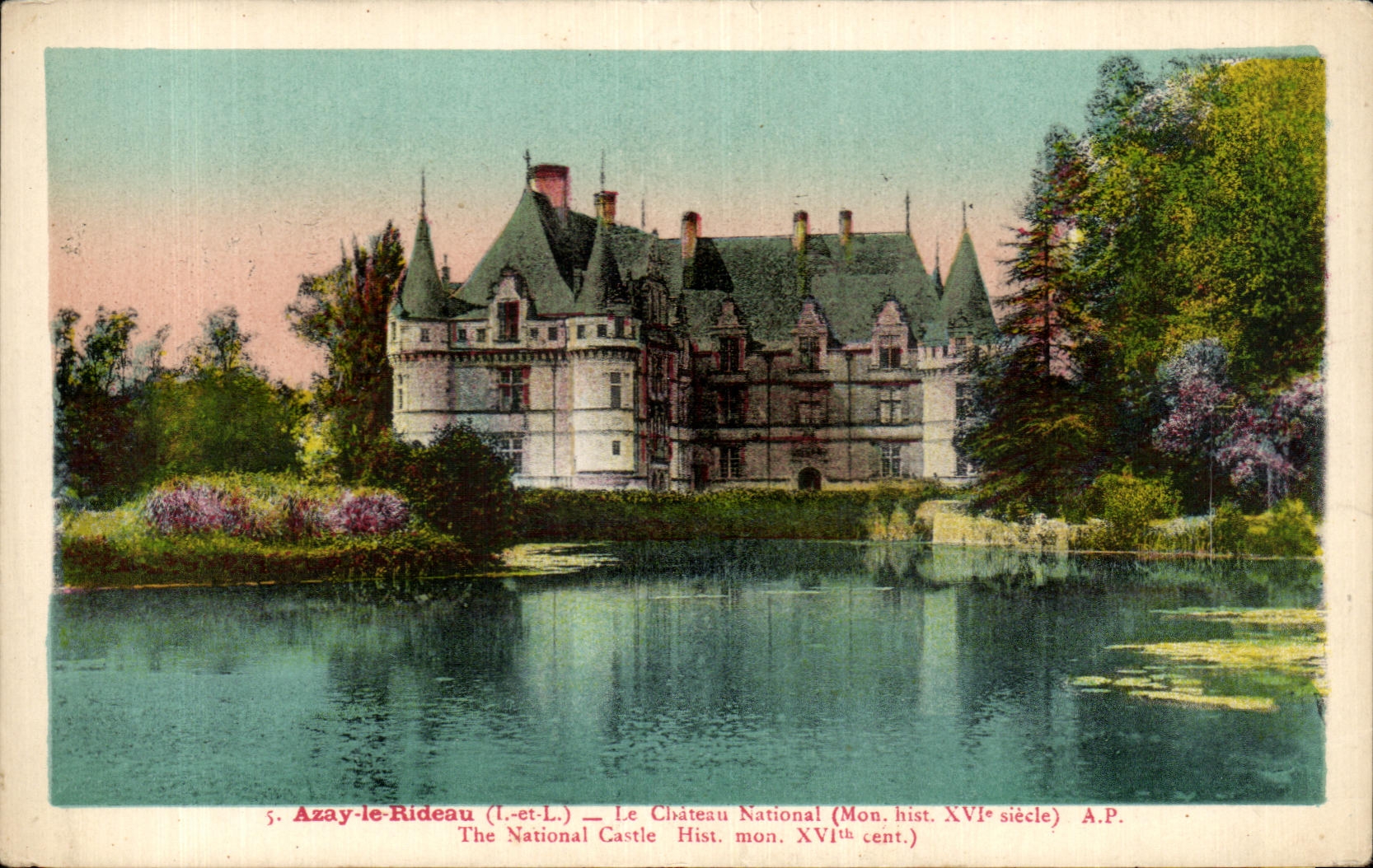 CPA Azay Le Rideau Le Chateau National