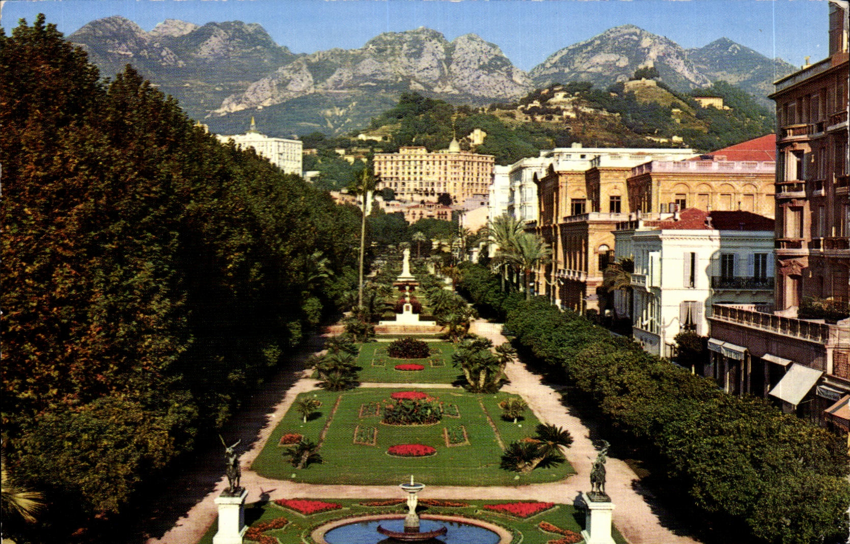 CPSM Les Sites Merveilleux De La Cote Menton Les jardins du casino