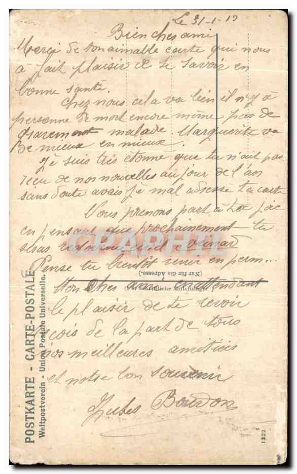 CPA Fantaisie Bord de lac — Rückseite