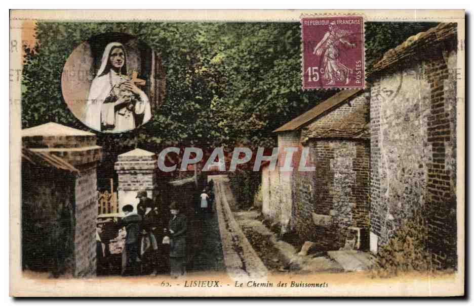 CPA Lisieux Le Chemin Des Buissonnets