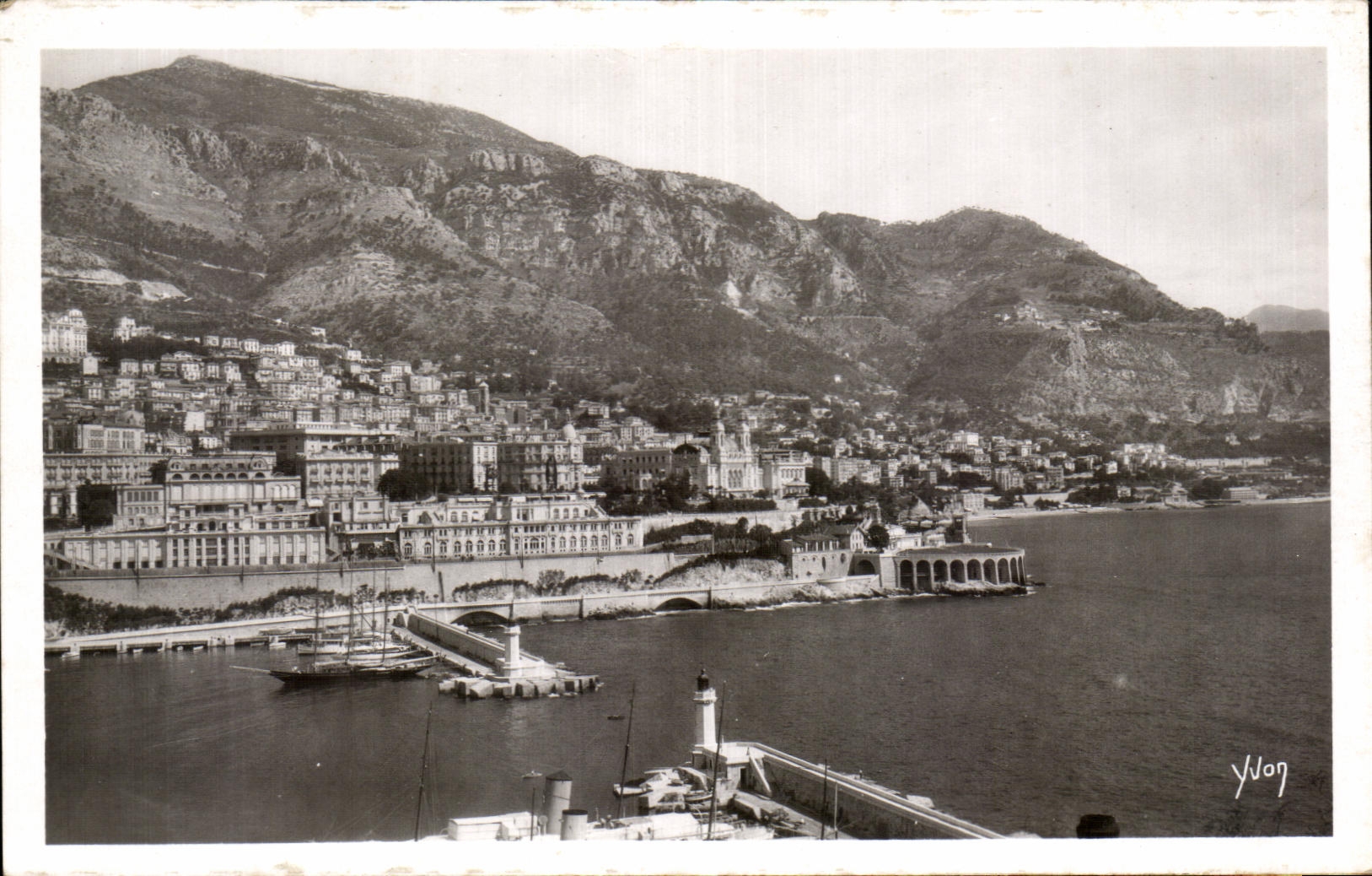 CPA La Douce France Cote D'Azur Monte Carlo vue generale prise du Rocher de Monaco