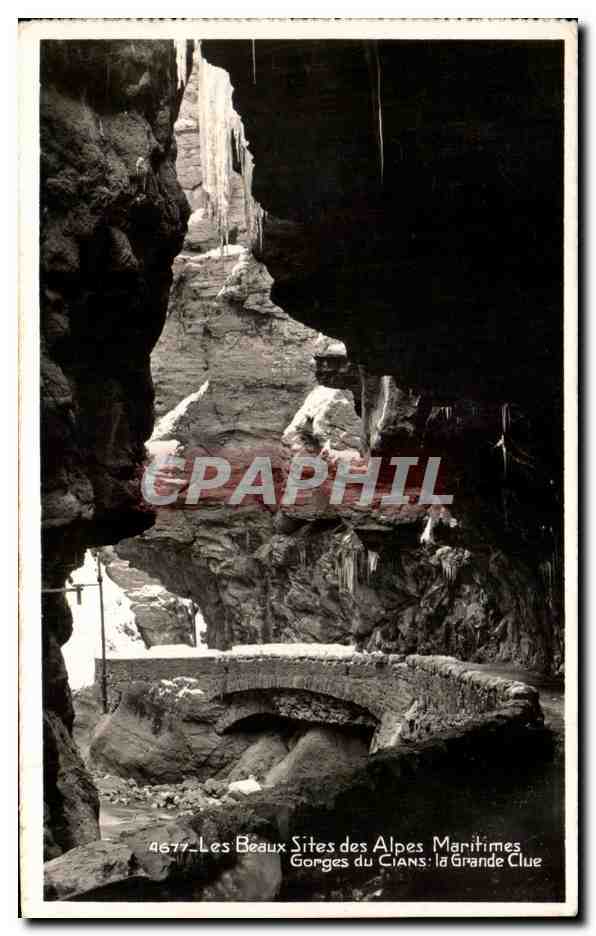 CPA Les Beaux Sites des Alpes Maritimes Gorges du Cians la Grande Clue
