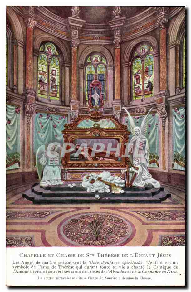 CPA Chapelle Et Chasse De St Therese De L'Enfant Jesus Lisieux