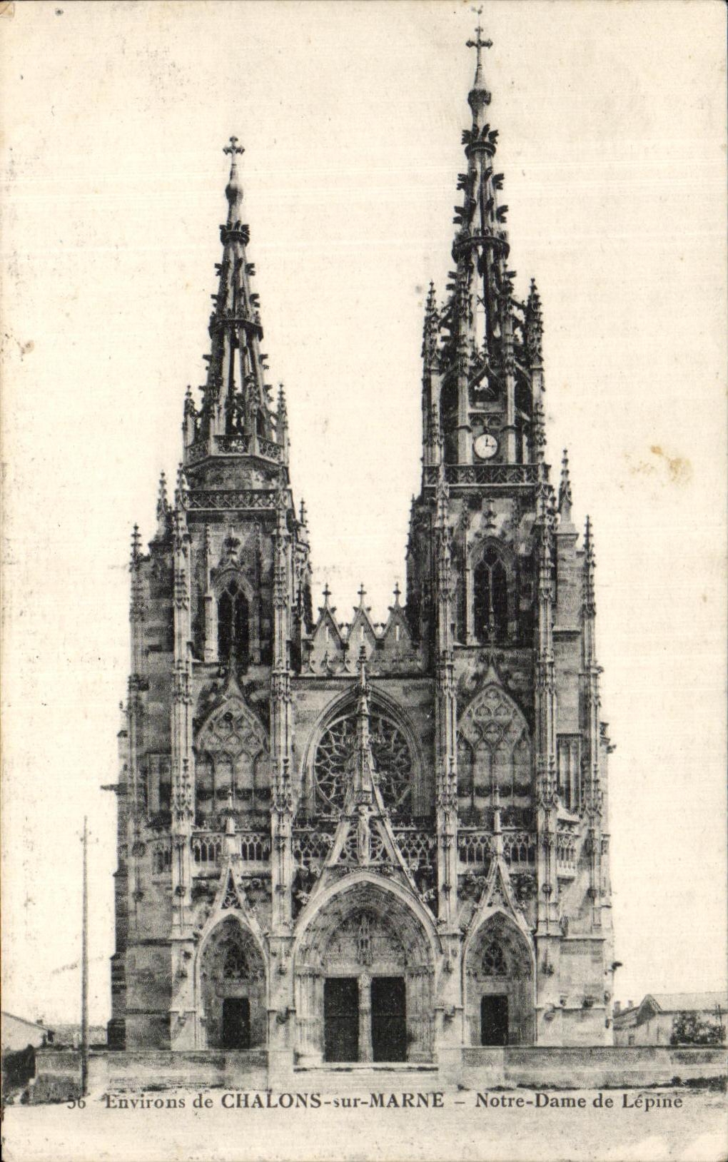 CPA Environs de Chalons sur Marne Notre Dame de Lepine