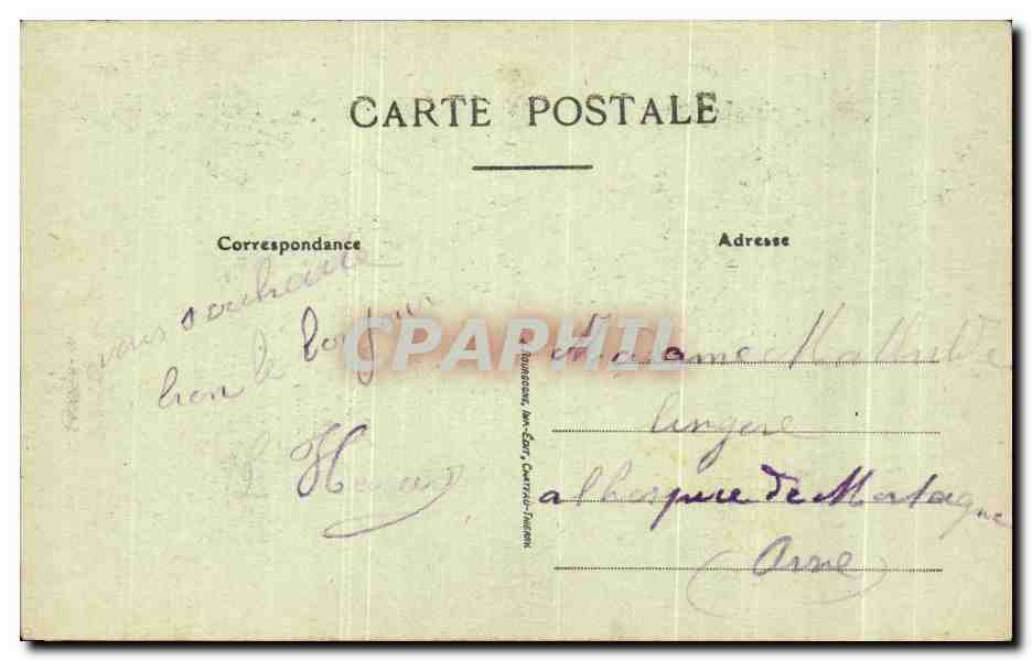 CPA Environs de Chalons sur Marne Notre Dame de Lepine — Rückseite