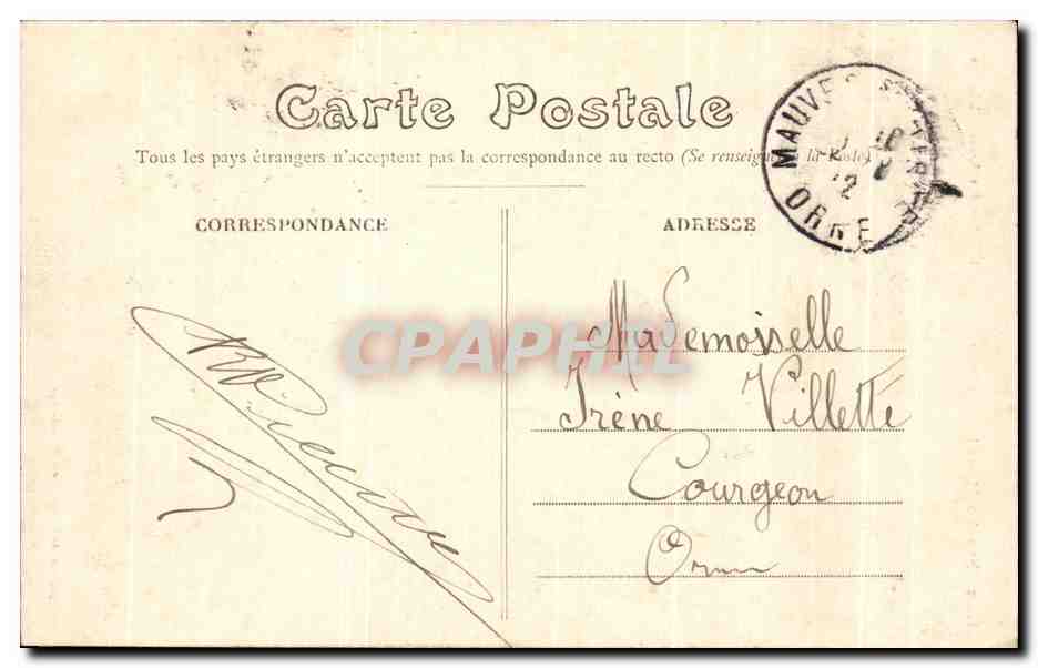 CPA La Chapelle Montligeon L'Eglise des Ames delaissees — Rückseite