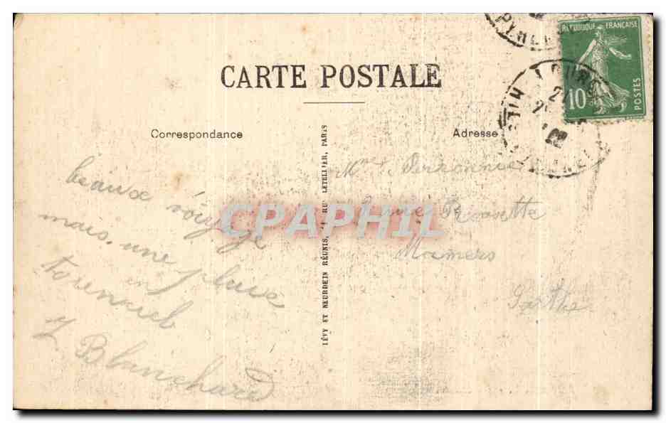 CPA Lourdes La Grotte — Verso