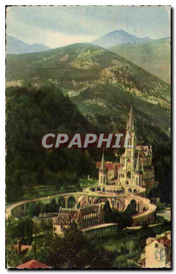 CPA Lourdes La Basilique