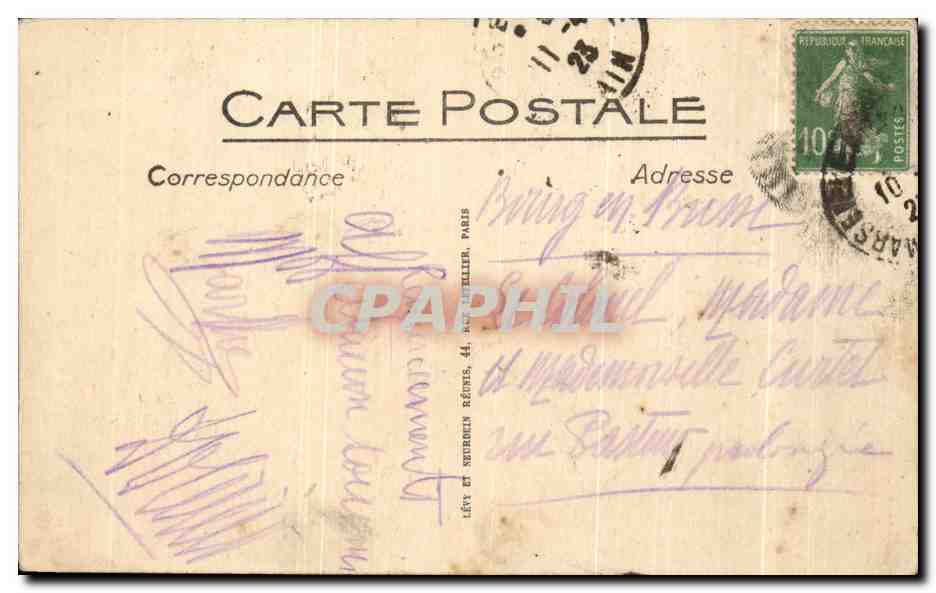 CPA Versailles Notre Garde de la Garde — Verso