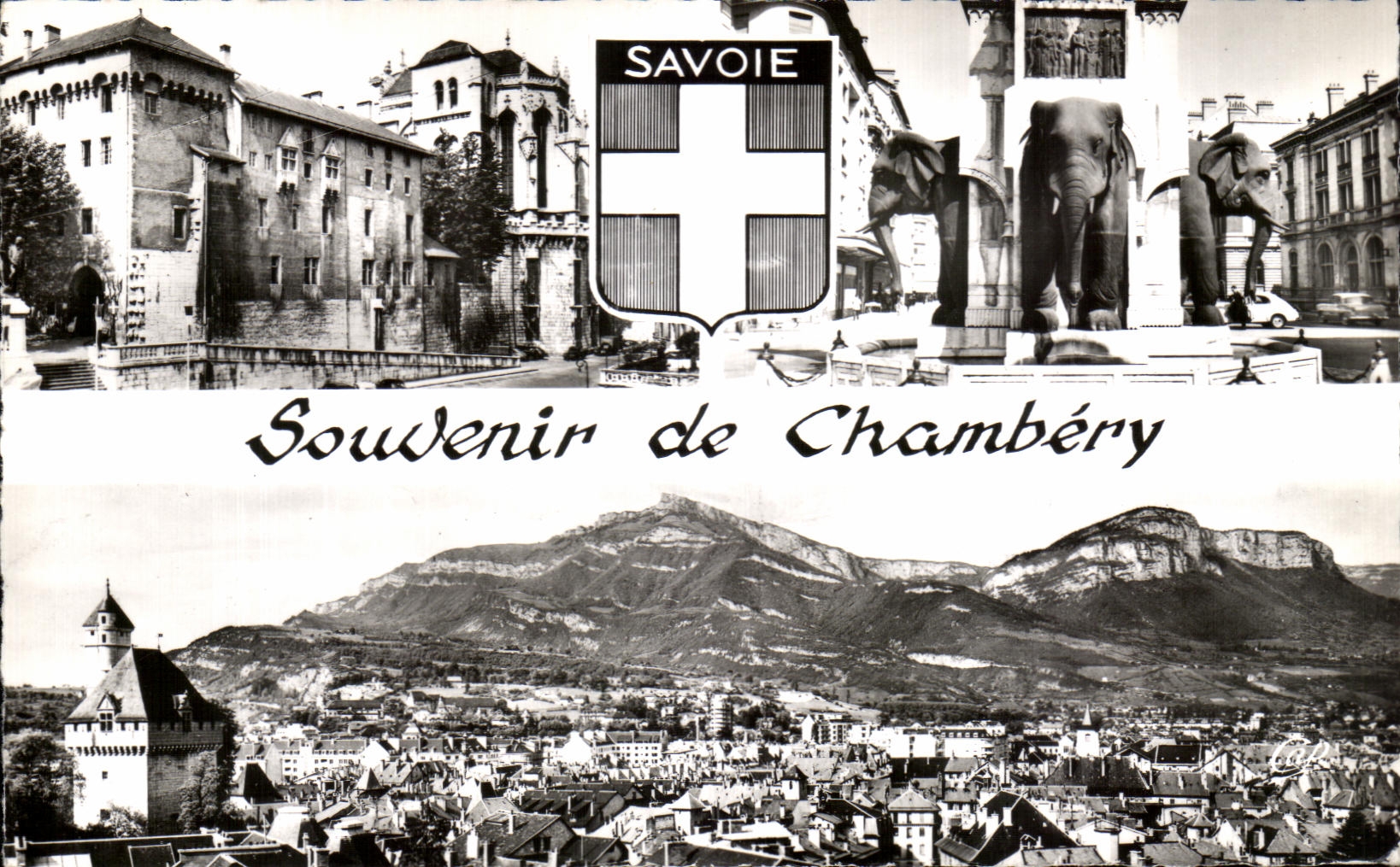 CPA Chambery Le Chateau Fontaine des Elephants