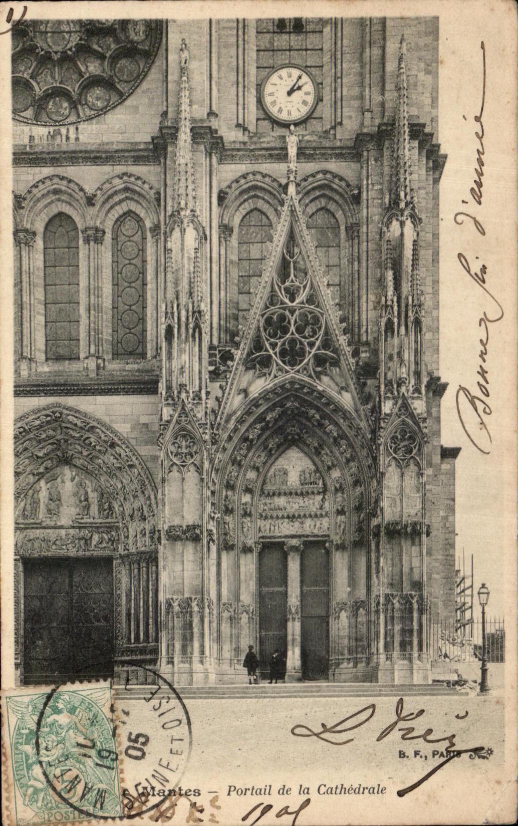 Mantes – Portal der Kathedrale — B.F., Paris