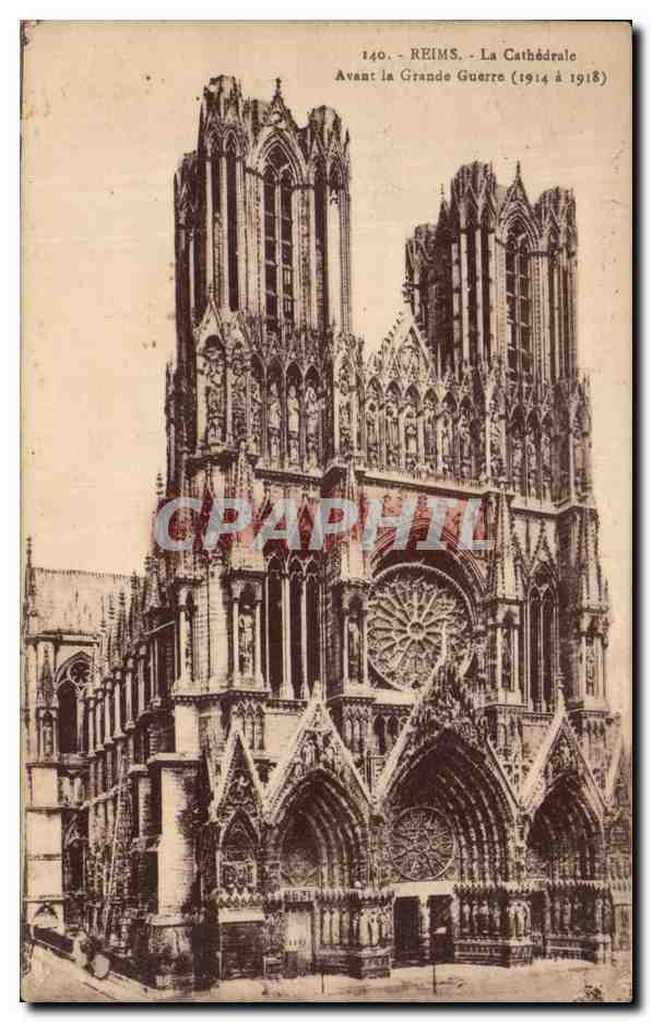 CPA Reims La Cathedrale Avant la Grande Guerre