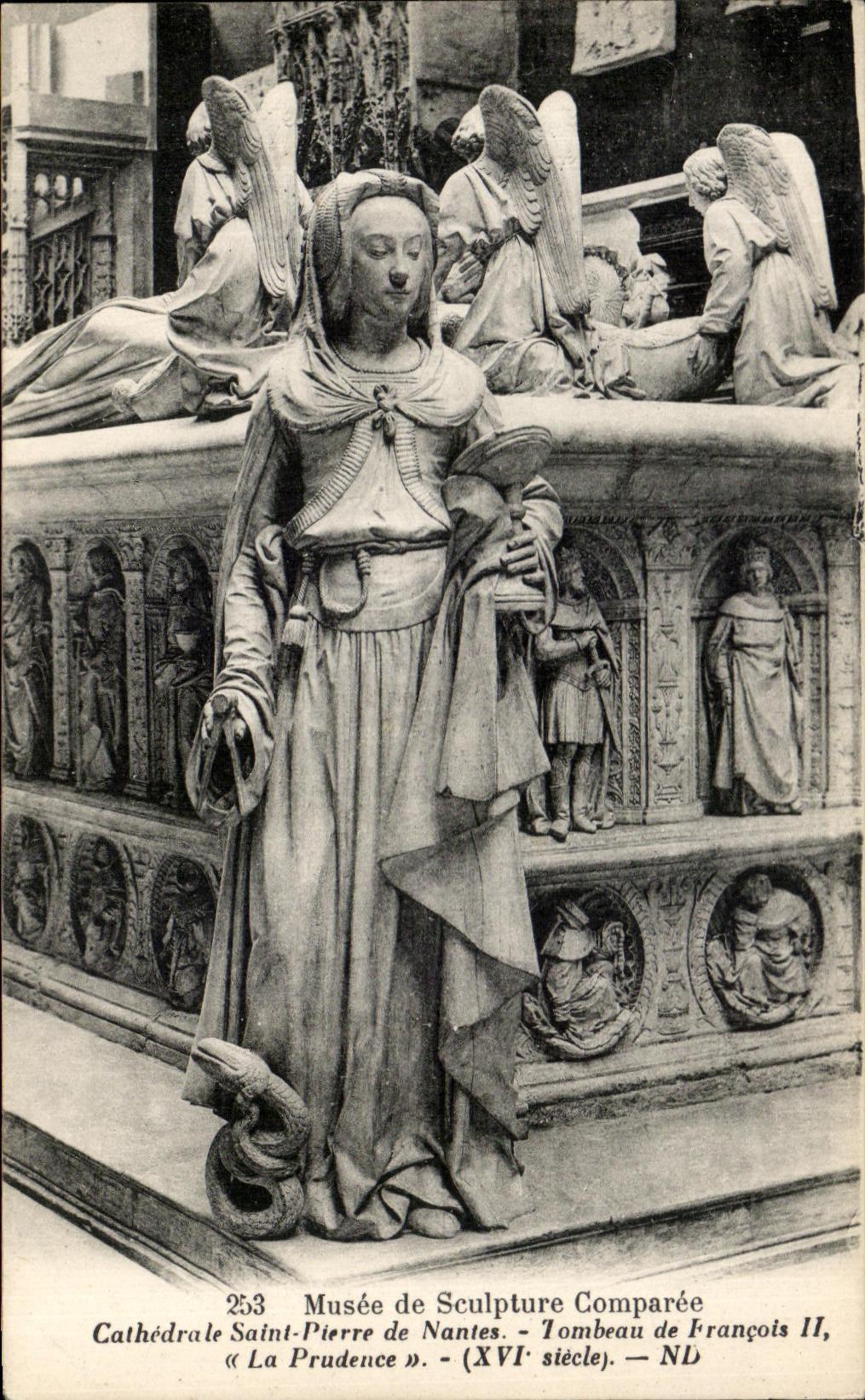CPA Musee de Sculpture Comparee Cathedrale Saint Pierre de Nantes Tombeau de Francois II La Prudence