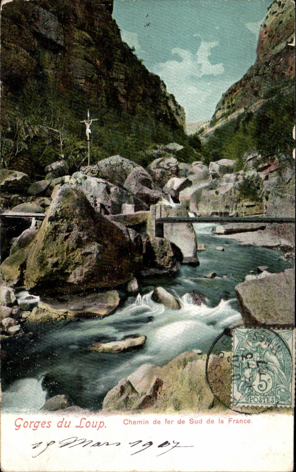 CPA Gorges du Loup Chemin de fer de Sud de la France