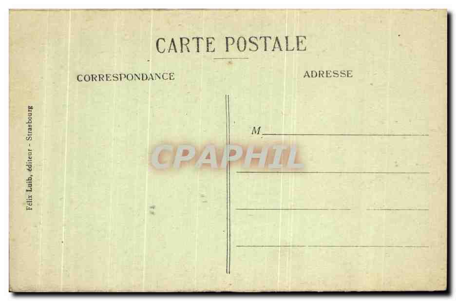 CPA Strasbourg Cathedrale — Verso