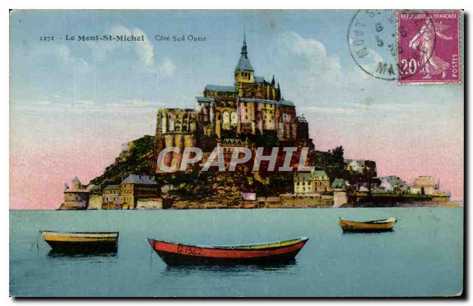CPA Le Mont St Michel Cote Sud Ouest