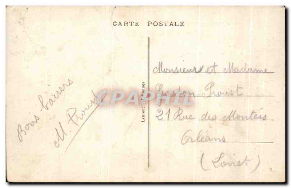 CPA Le Mont St Michel Cote Sud Ouest — Verso