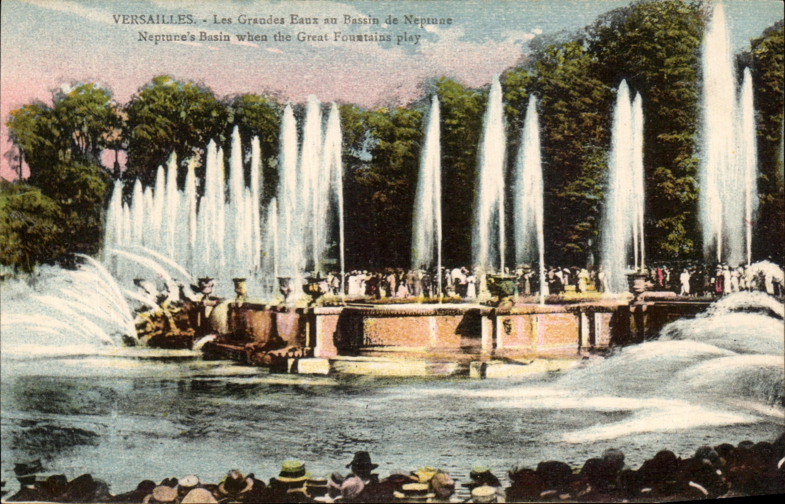 CPA Versailles Les Grandes Eaux au Bassin de Neptune 