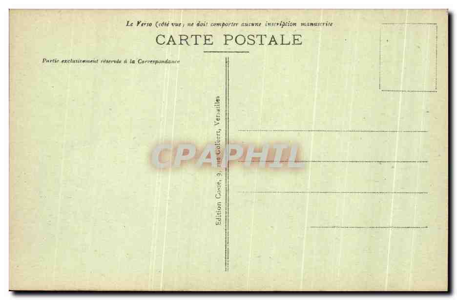 CPA Versailles Les Grandes Eaux au Bassin de Neptune  — Verso