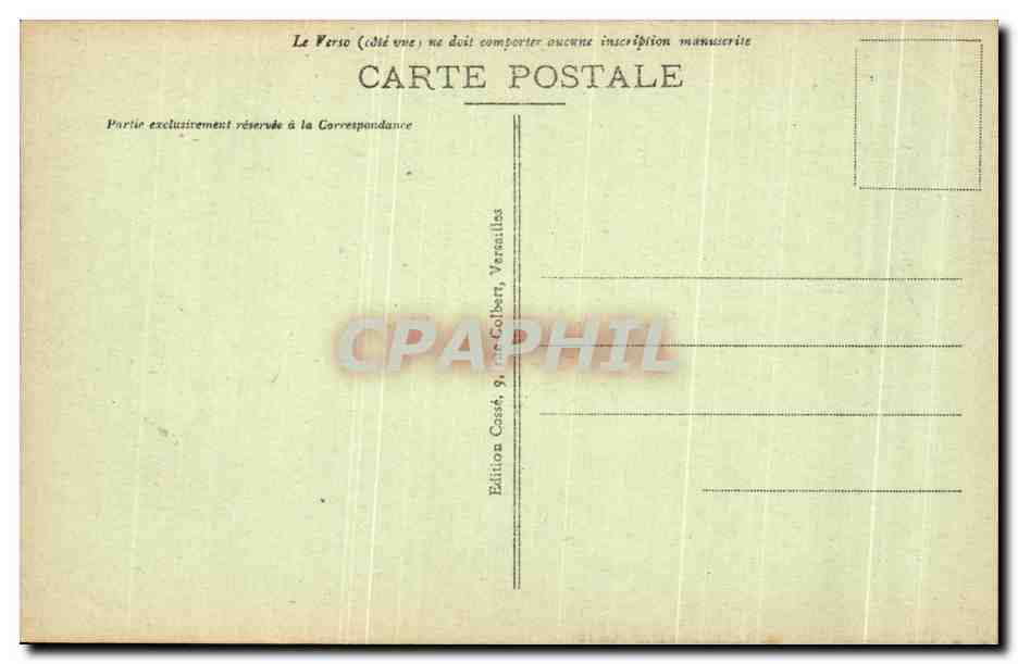CPA Versailles Le Grand Trianon et les Jardins — Verso