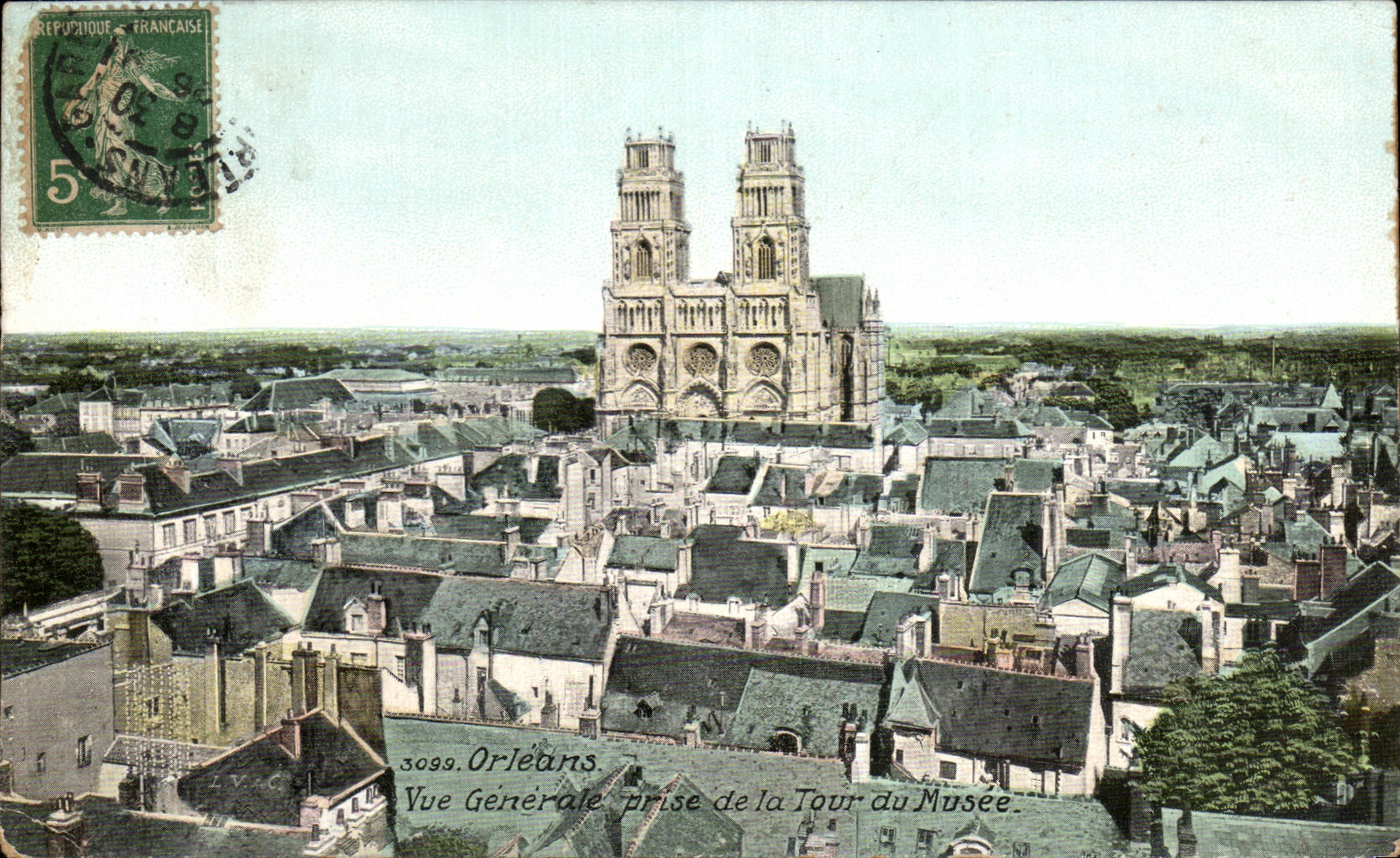 CPA Orleans Vue generale Prise de la Tour du Musee