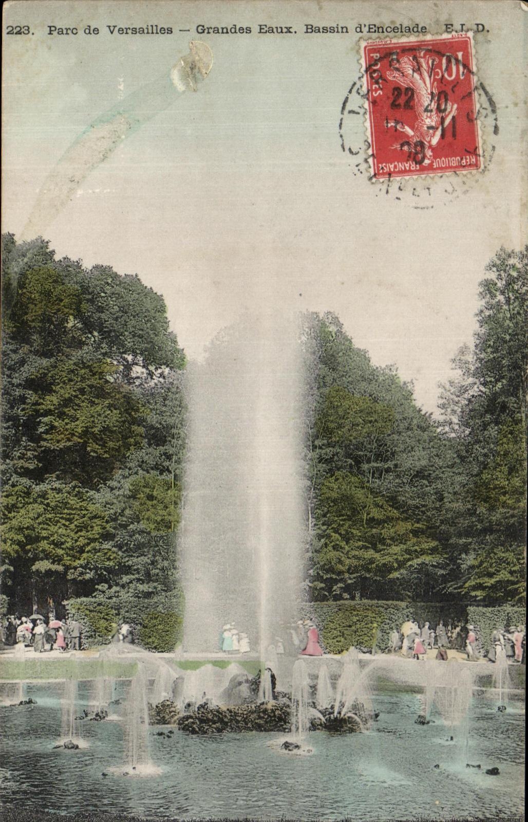 Parc de Versailles — Grandes Eaux. Bassin d'Encelade — E.J.D.