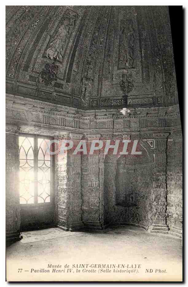 Musée de SAINT-GERMAIN-EN-LAYE — Pavillon Henri IV, la Grotte (Salle historique) — ND Phot.