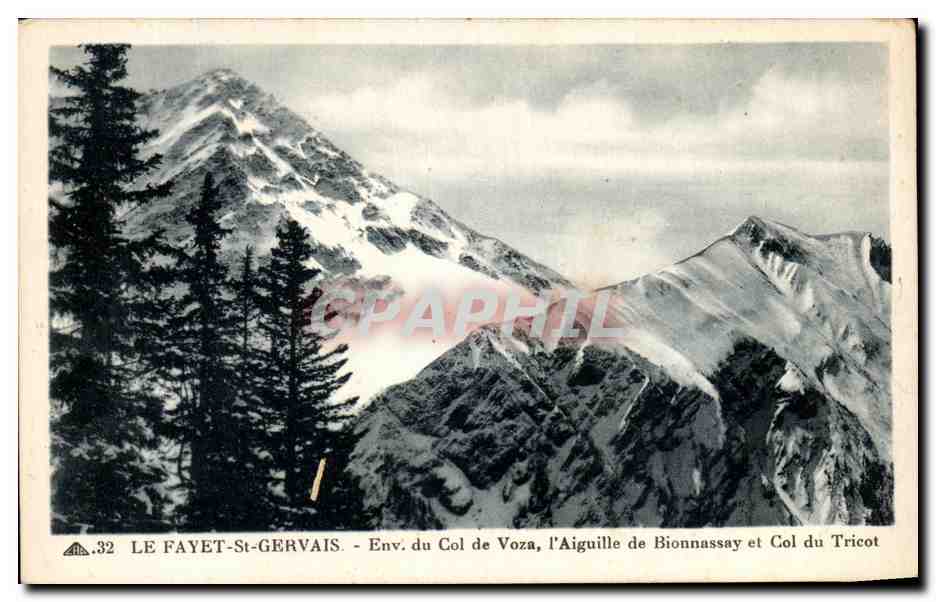 Le Fayet-St-Gervais - Omgeving van de Voza-pas, de Bionnassay-punt en Tricot-pas