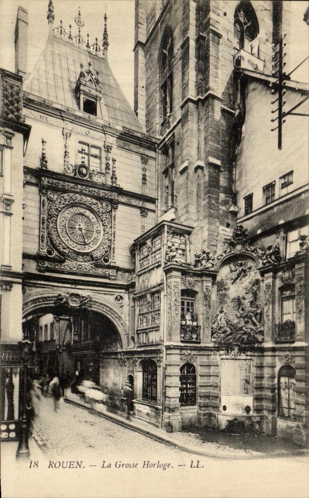 CPA Rouen La Grosse Horloge