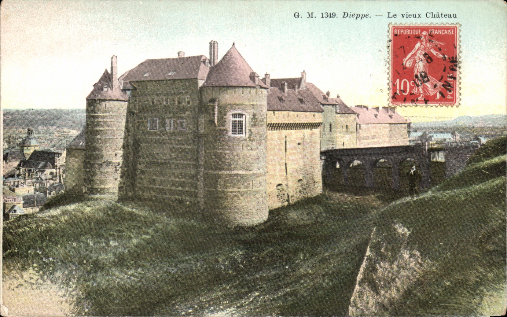 CPA Dieppe Le Vieux Chateau