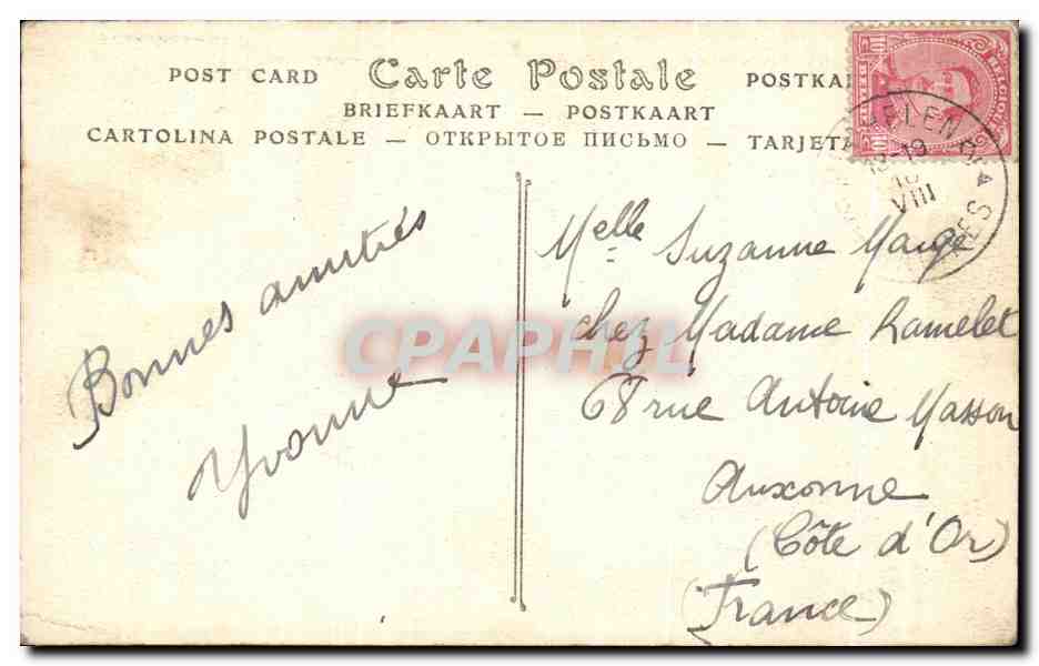 CPA Malines Eglise Notre Dame d'Hanswyck La Chaire  — Rückseite