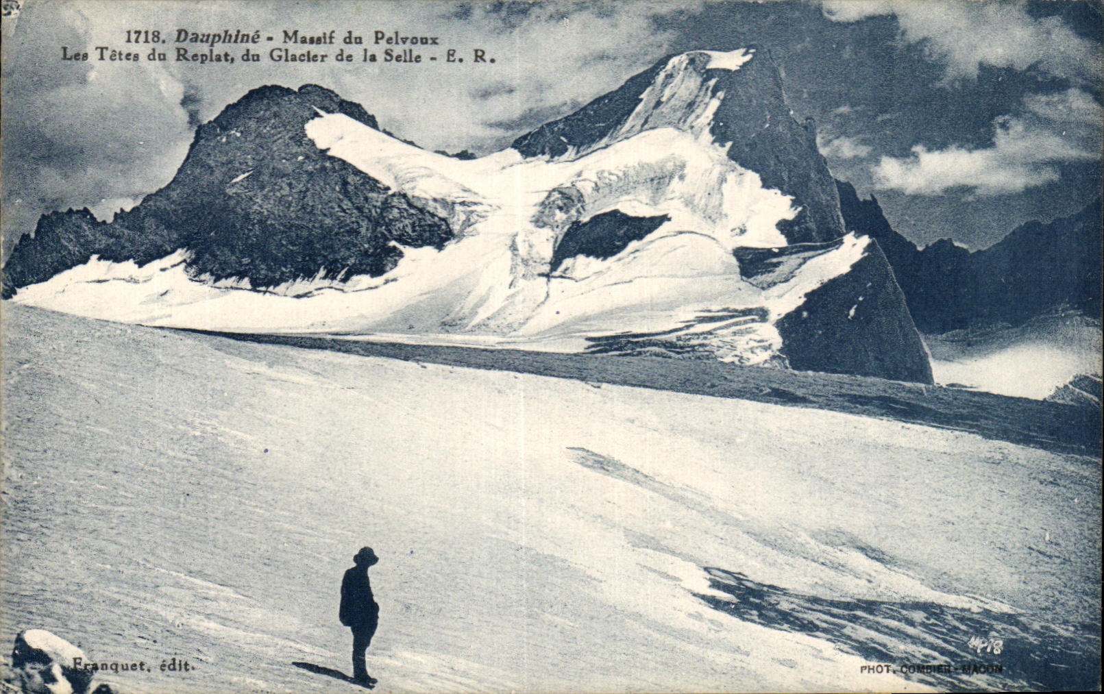 Les Têtes du Replat - Glacier de la Selle - Dauphiné - Massif du Pelvoux — Franquet, édit. n° 1718