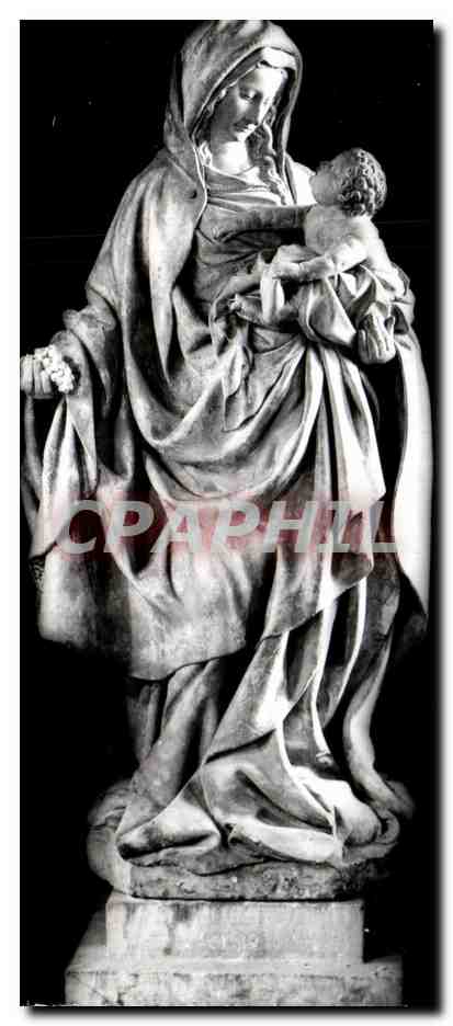 CPSM Eglise Notre Dame Auxonne Vierge aux Raisins 