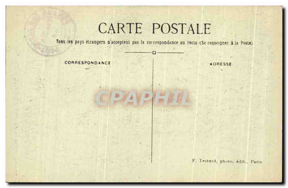 CPA Abbaye de Port Royal Moulage de Pascal — Verso