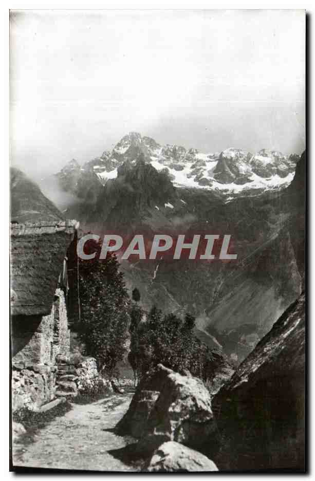 Les Alpes — LE VALGAUDEMARD. Villages des Portes et le Mont Olan (3.578 m.) — Andréks, Gap.