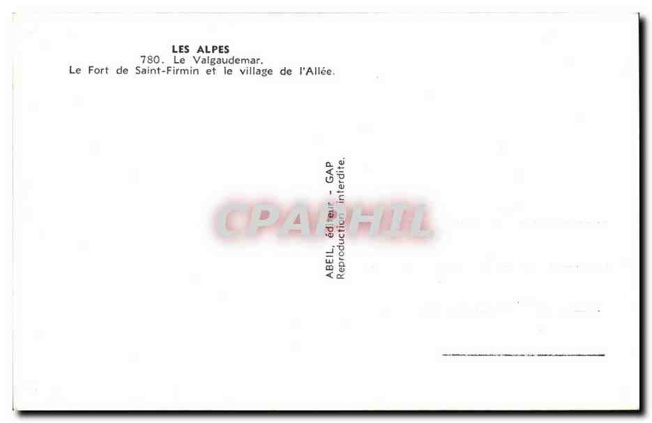 Le Fort de Saint-Firmin et le village de l'Allée — Les Alpes — éditeur ABEIL, GAP — Reverso