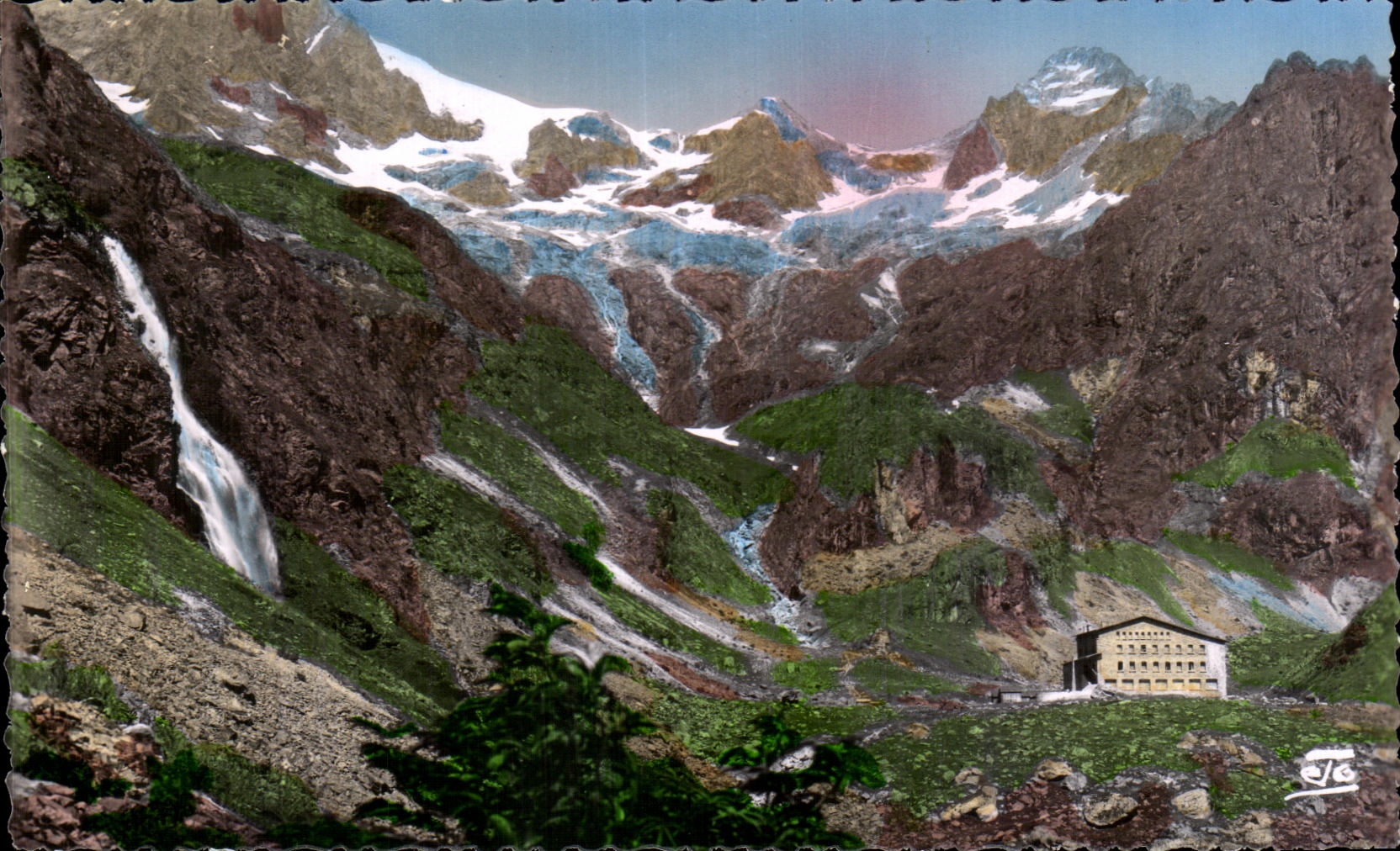 Les Alpes — Vallée du Valgaudemar — Le Gîberney et l'Hôtel (1.700 m.) — Abelil, Éditeur - GAP